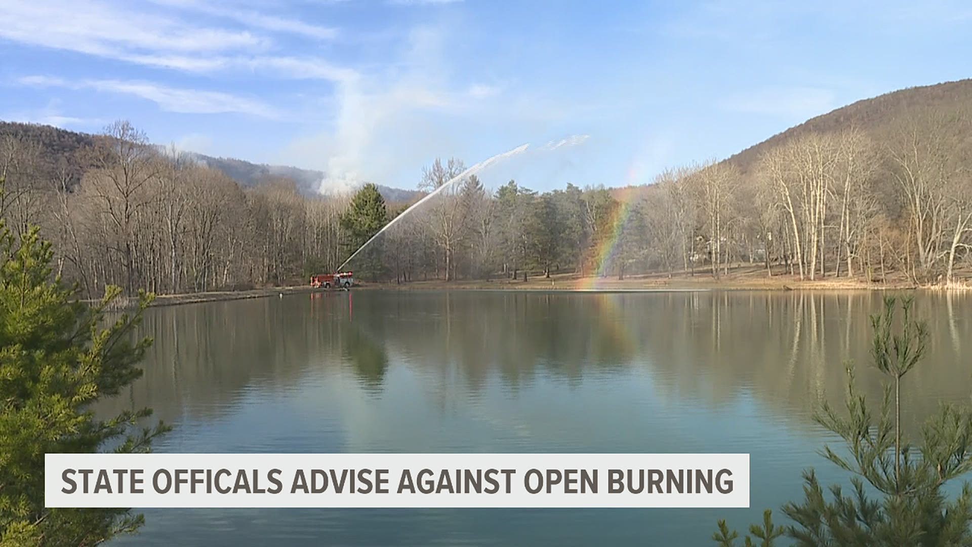 Several burning fires have been reported Saturday and some have been due to open burning, according to the Franklin Fire Company.