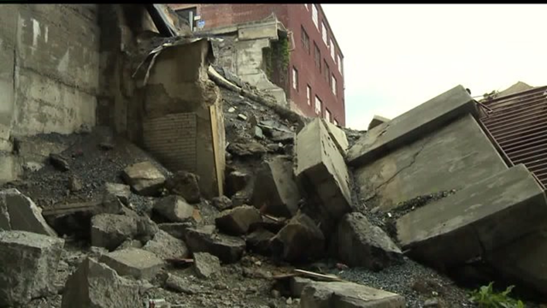 Harrisburg code enforcement officials may be taking action on wall collapse