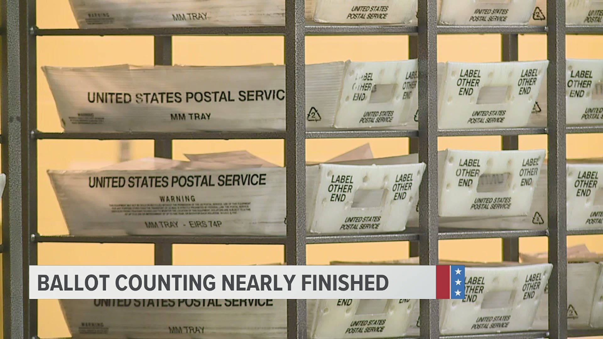 Mail-in votes received after November 3 currently are not counted in the state's election results, regardless of their postmark, state officials said.