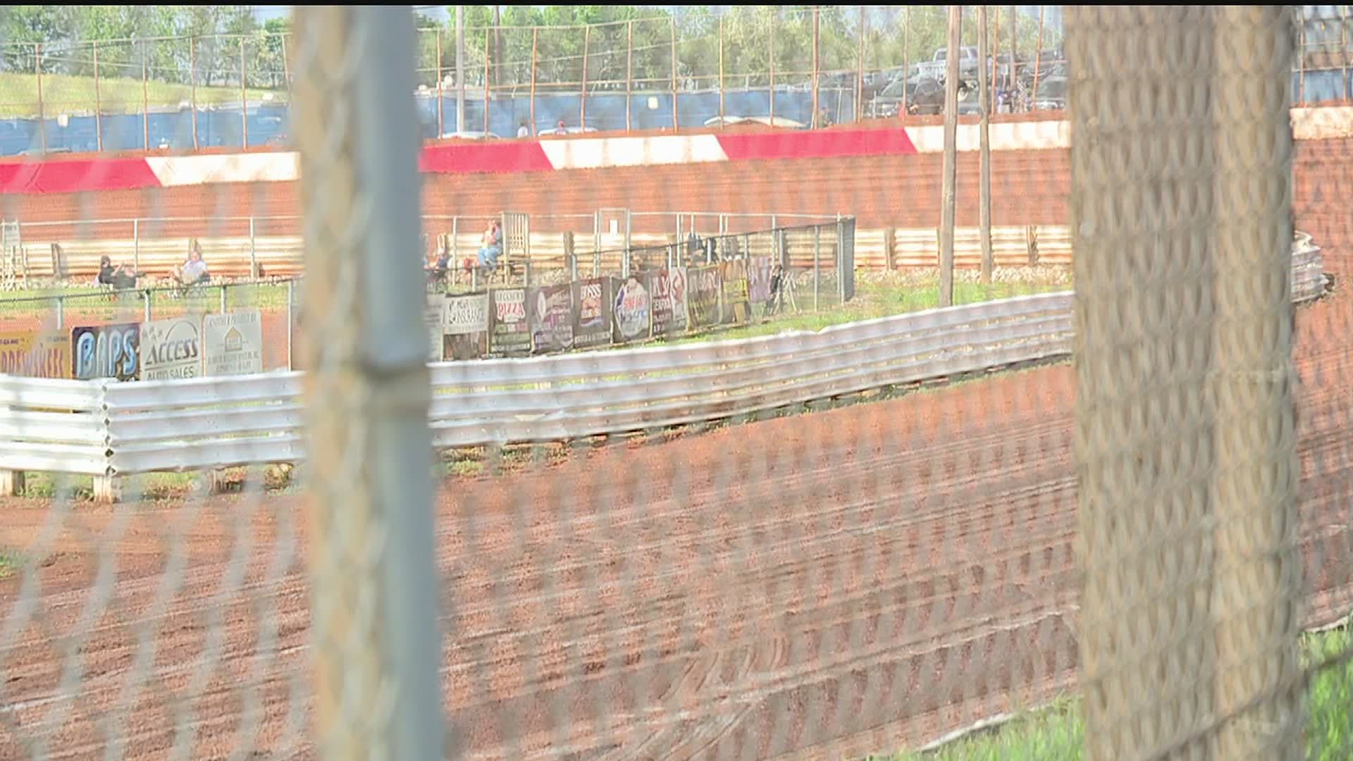 An Adams County race track hosted sprint car racing on Memorial Day, despite being in a yellow phase county.