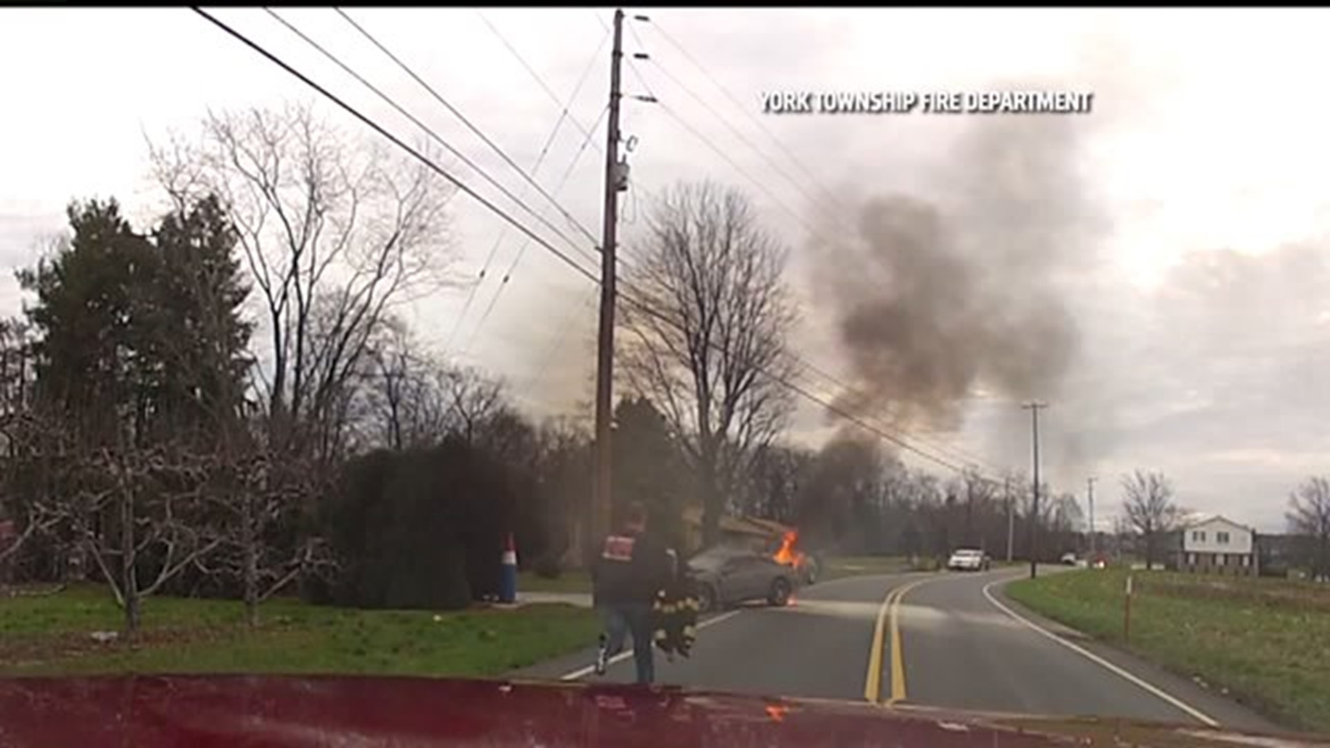 York Township Fire Department chief saves man from burning