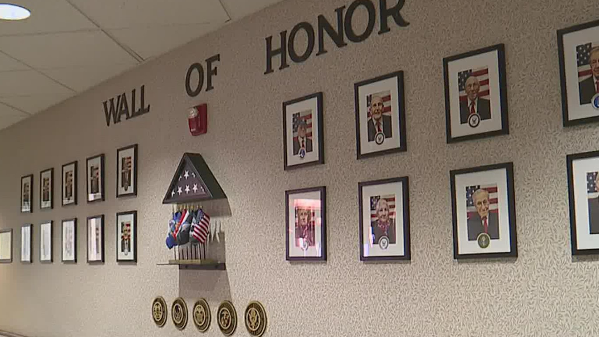 The Bridges at Brent Creek in Silver Spring Township held their honor wall dedication ceremony for more than 20 veterans that live at their senior home.