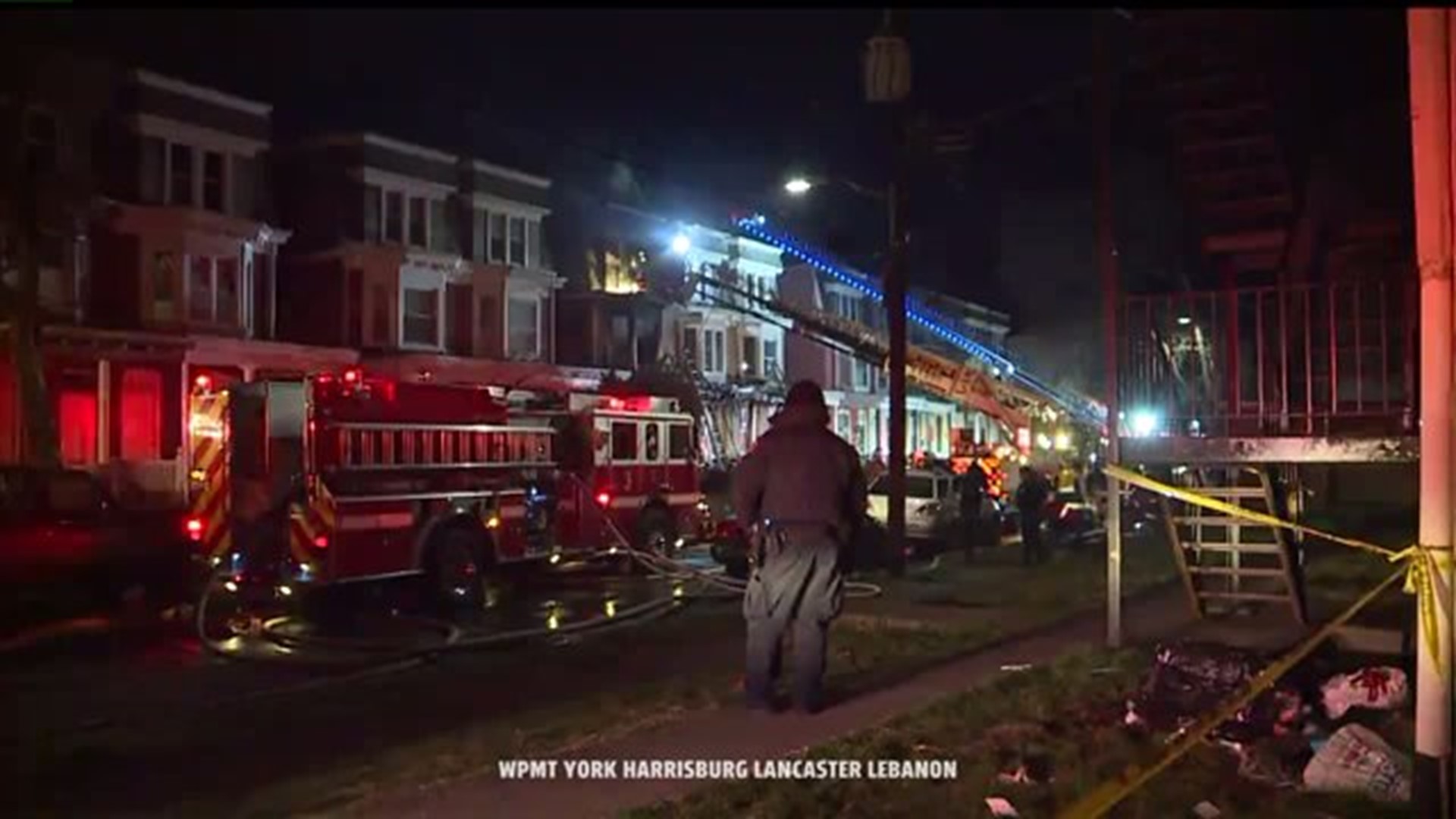 3 taken to hospital after fire in Harrisburg