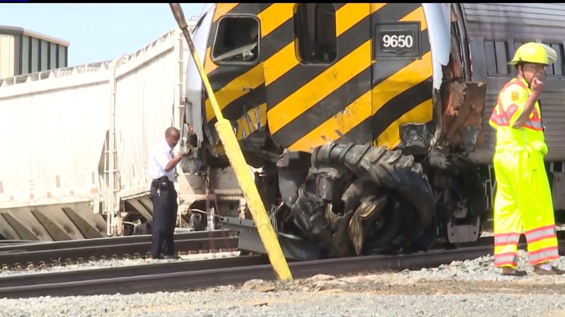 Amtrak train strikes tractor in Lancaster County, firefighter says `it could`ve been a lot worse`