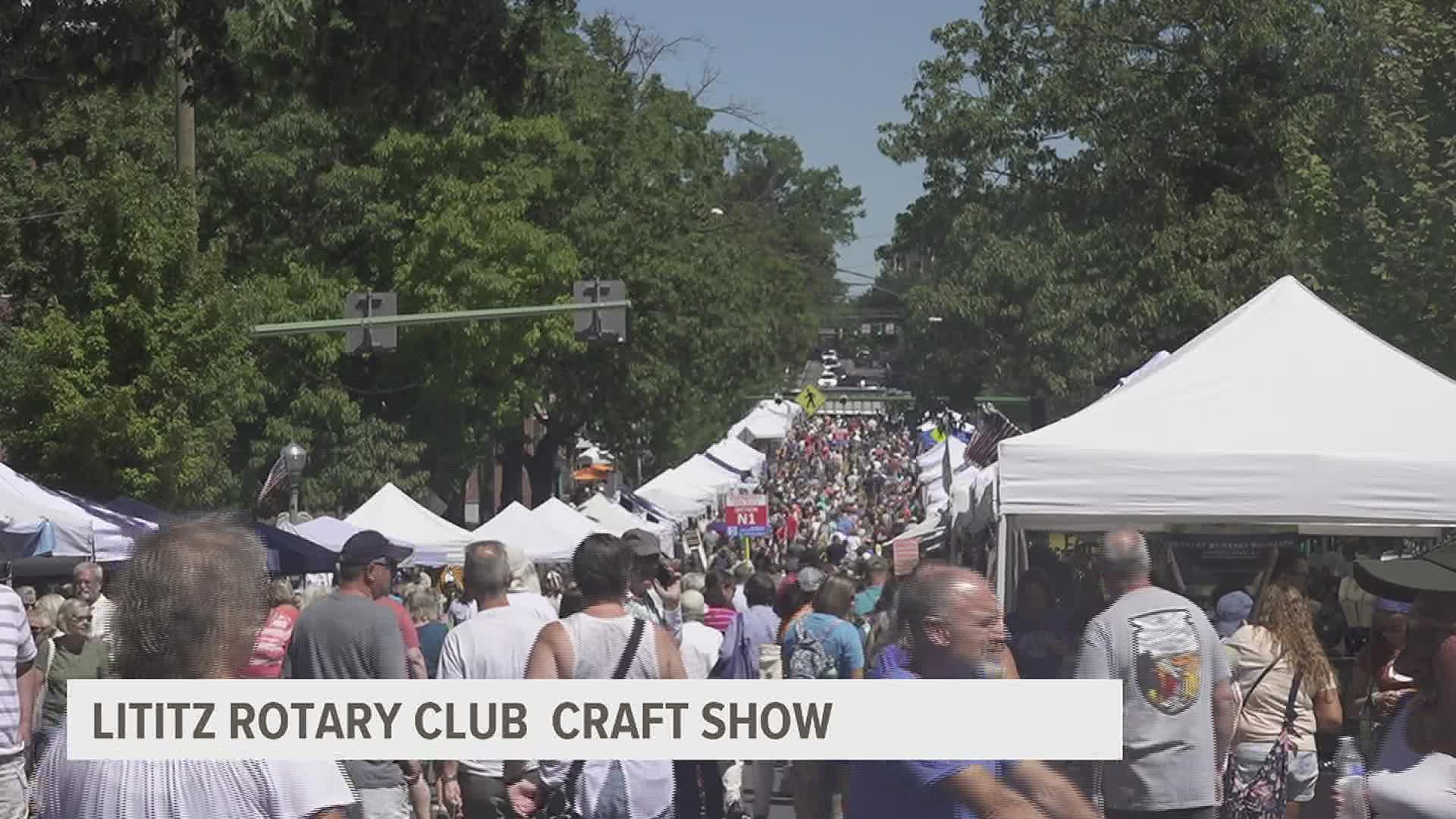 The Lititz Rotary Club has been putting the craft show on since 1979. The 43-year-old event features vendors from near and far, food and entertainment.