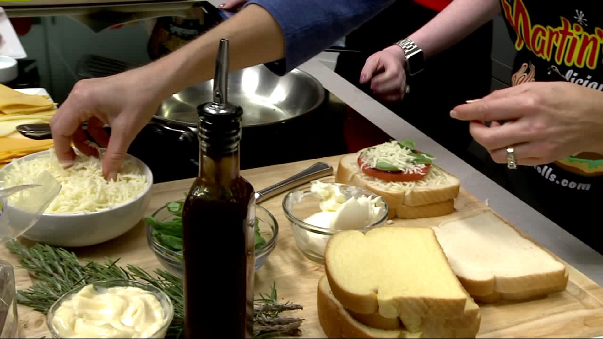 Martin`s demonstrates creativity for National Grilled Cheese Month