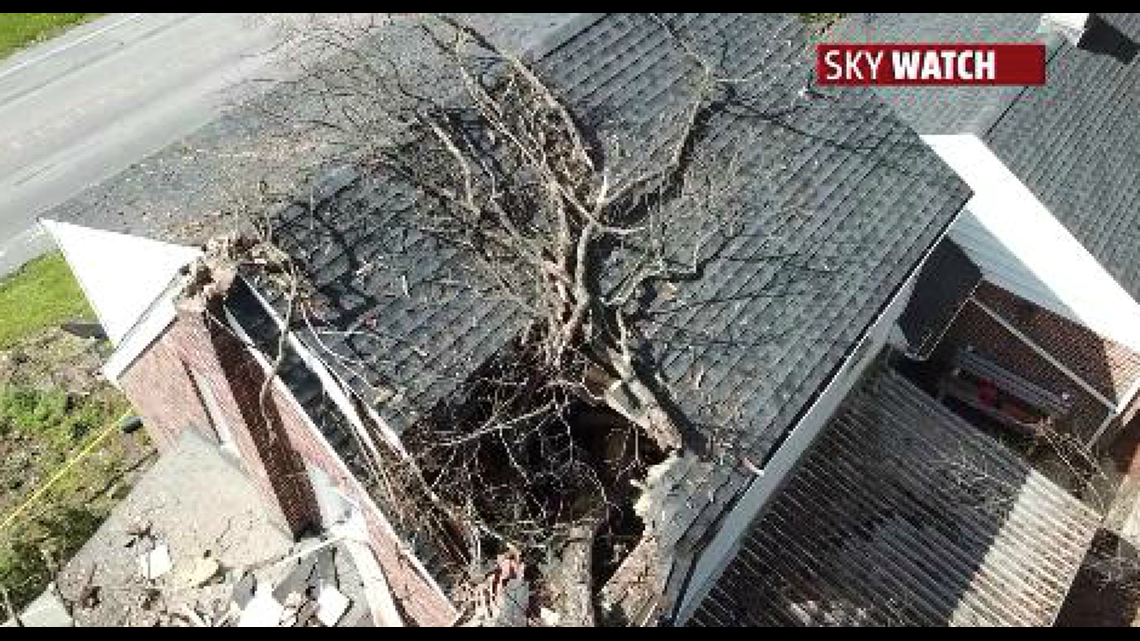 Tree crushes into York County home while people were sleeping inside ...