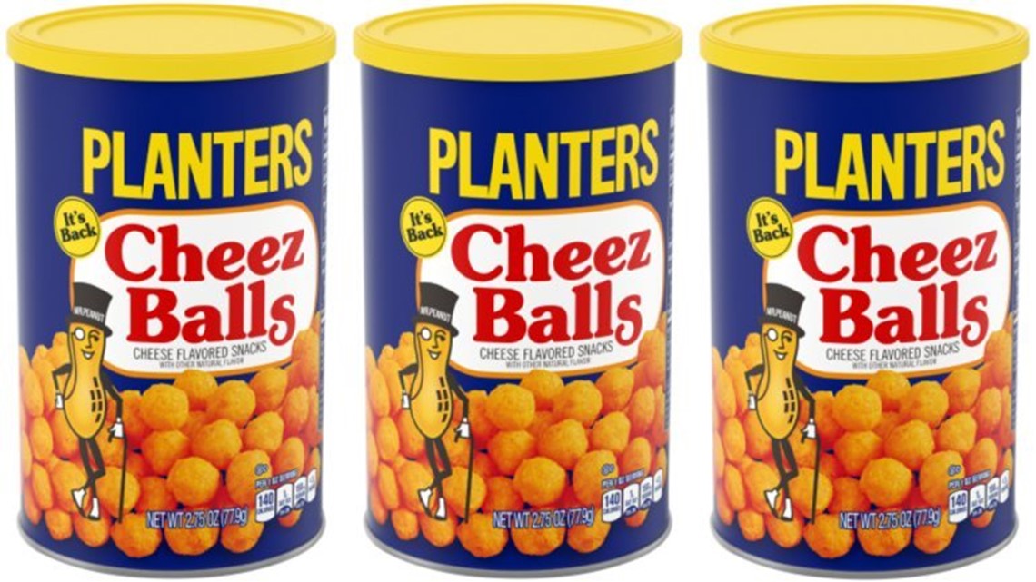 Planters Cheez Balls are coming back in appropriately retro canisters
