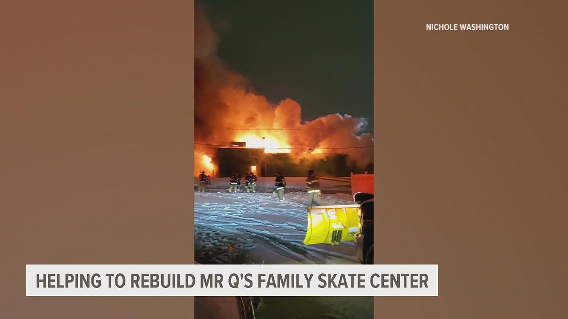 The fundraiser will be at Roll 'R' Way Family Skating Center and all admission proceeds will go to the rebuilding cause.