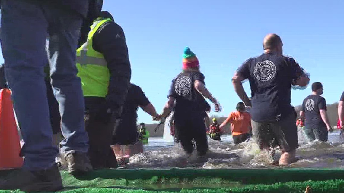 Polar Plungers take a dive to raise money for the Special Olympics