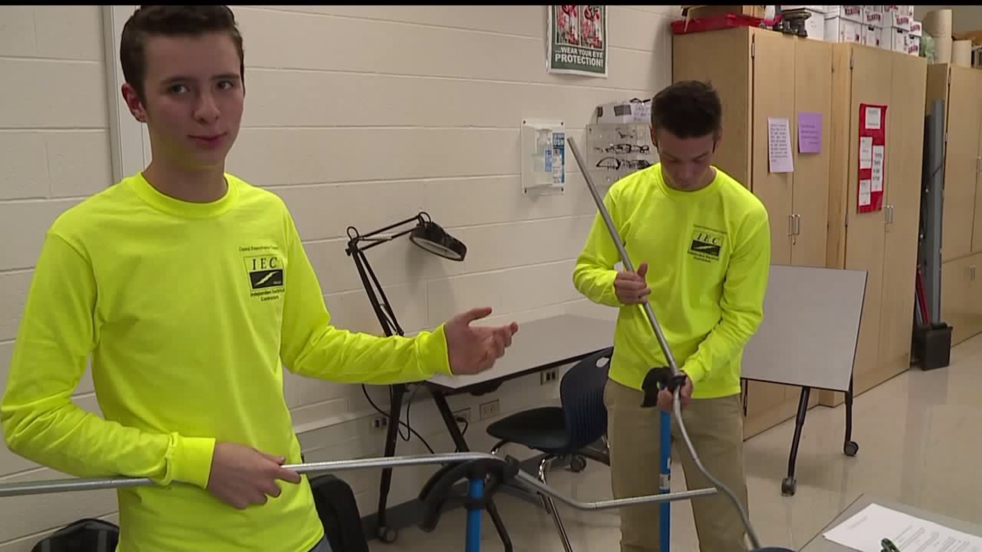 High schoolers get a head start on jobs as electrical contractors