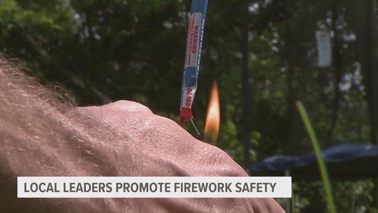 Local leaders promoting firework safety