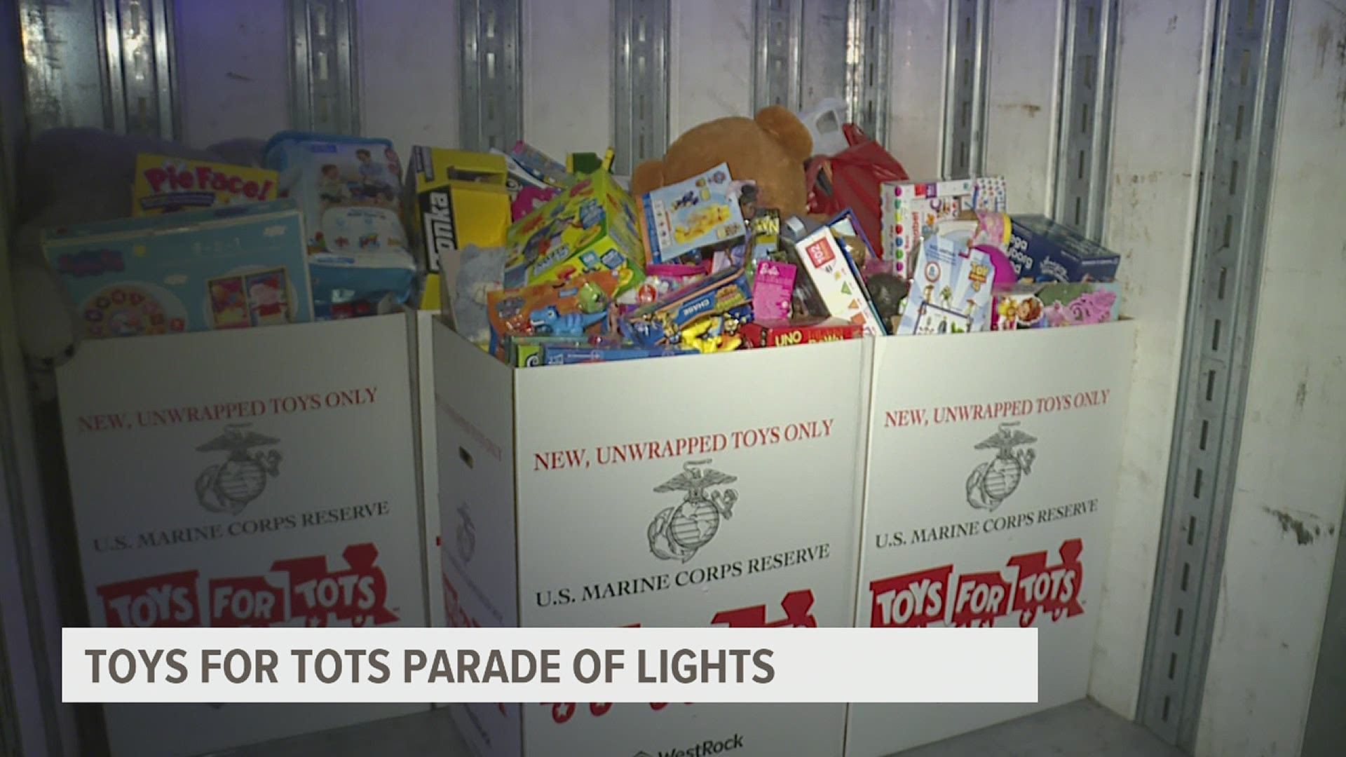 Toys For Tots parade of lights