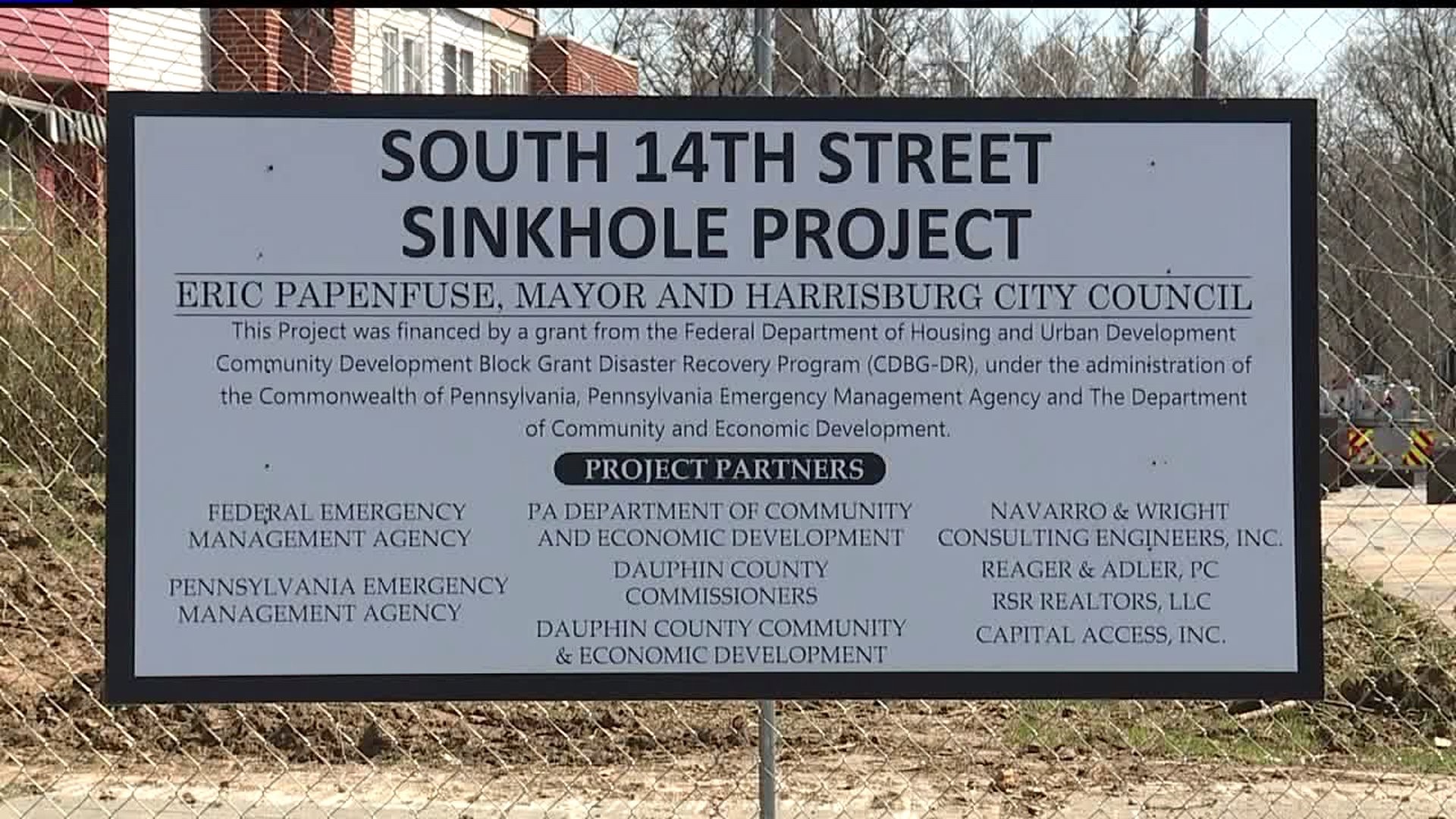 Harrisburg sinkhole mitigation project begins