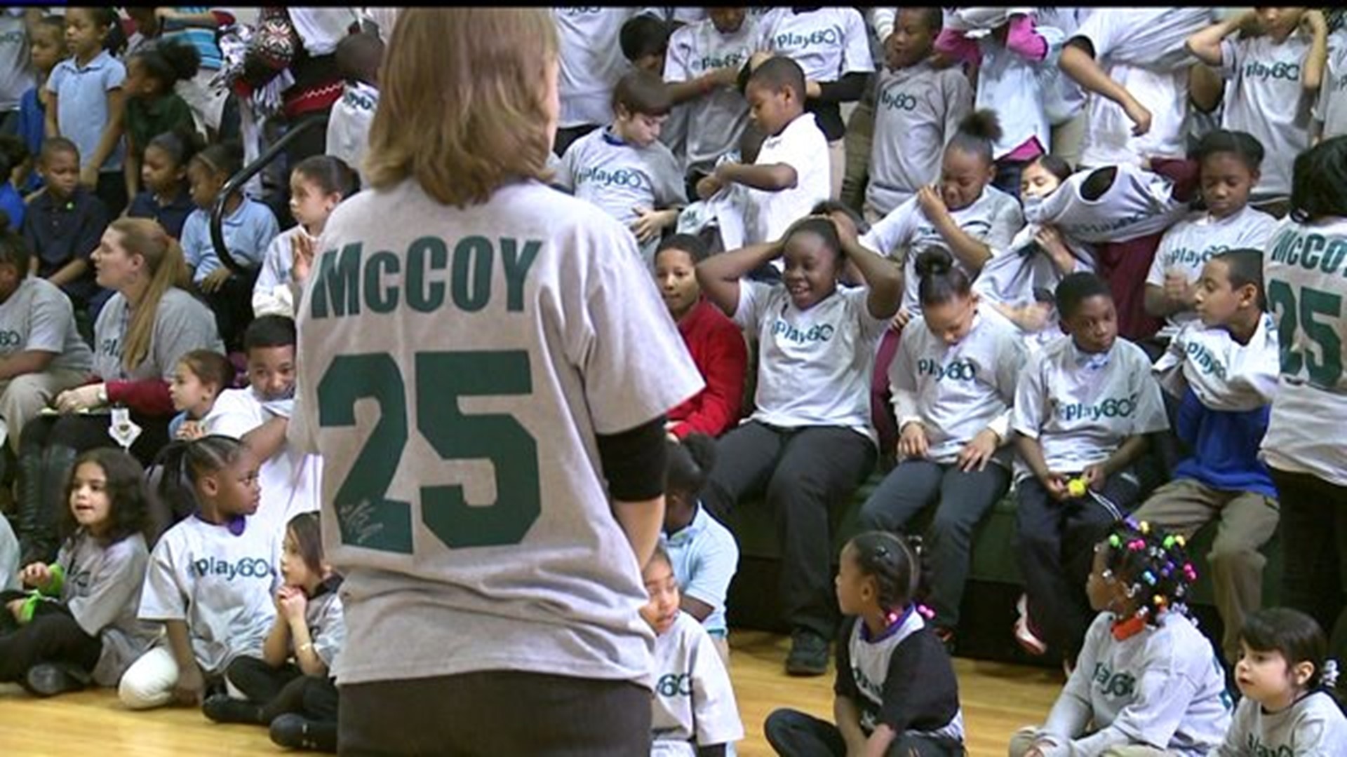 LeSean McCoy foundation teams up with Downey Elementary School