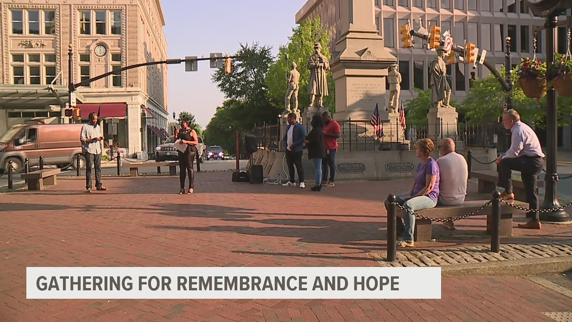 YWCA Lancaster hosted the Gathering for Remembrance and Hope at downtown Penn Square.