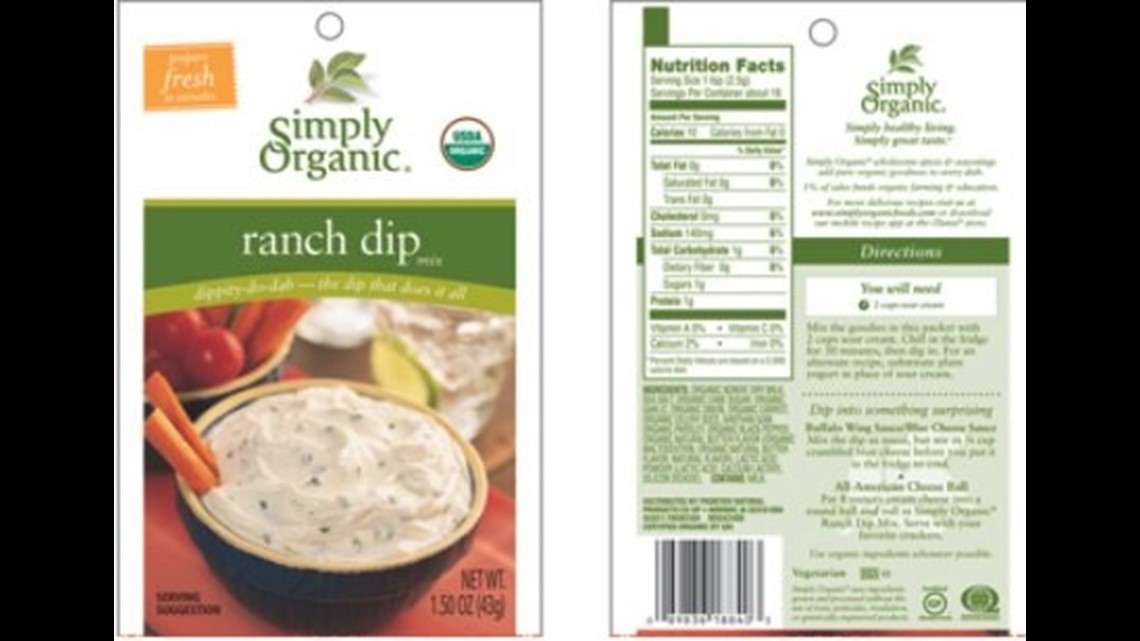 Simply Organic French Onion Dip Mix 1.1 oz.