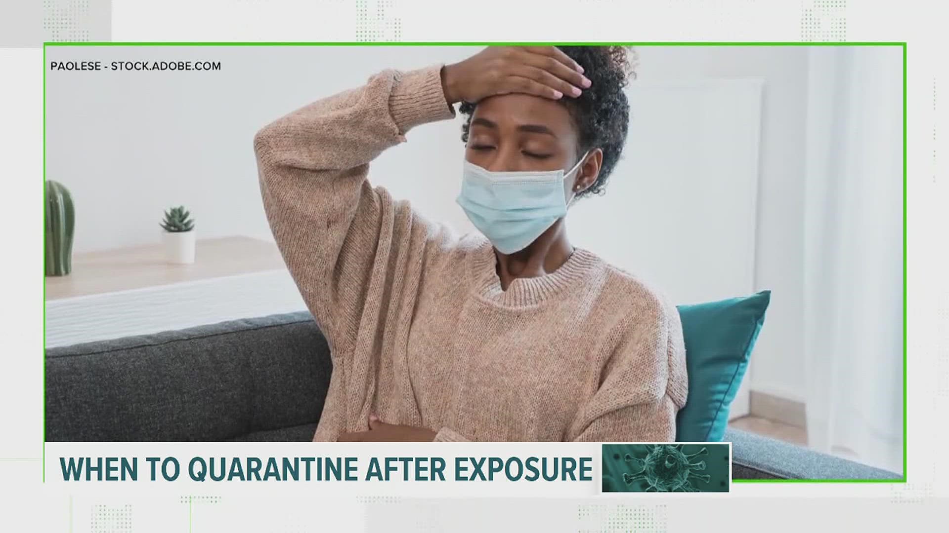 When to quarantine after COVID19 exposure, even if vaccinated