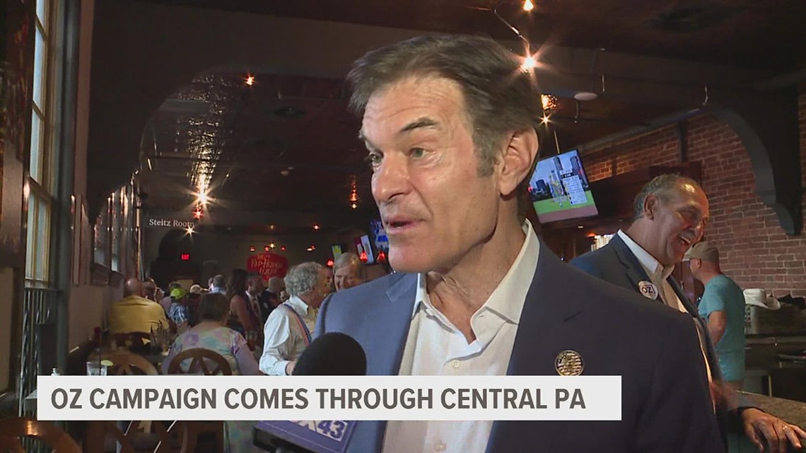 Dr. Oz makes his way through Central PA ahead of midterm elections
