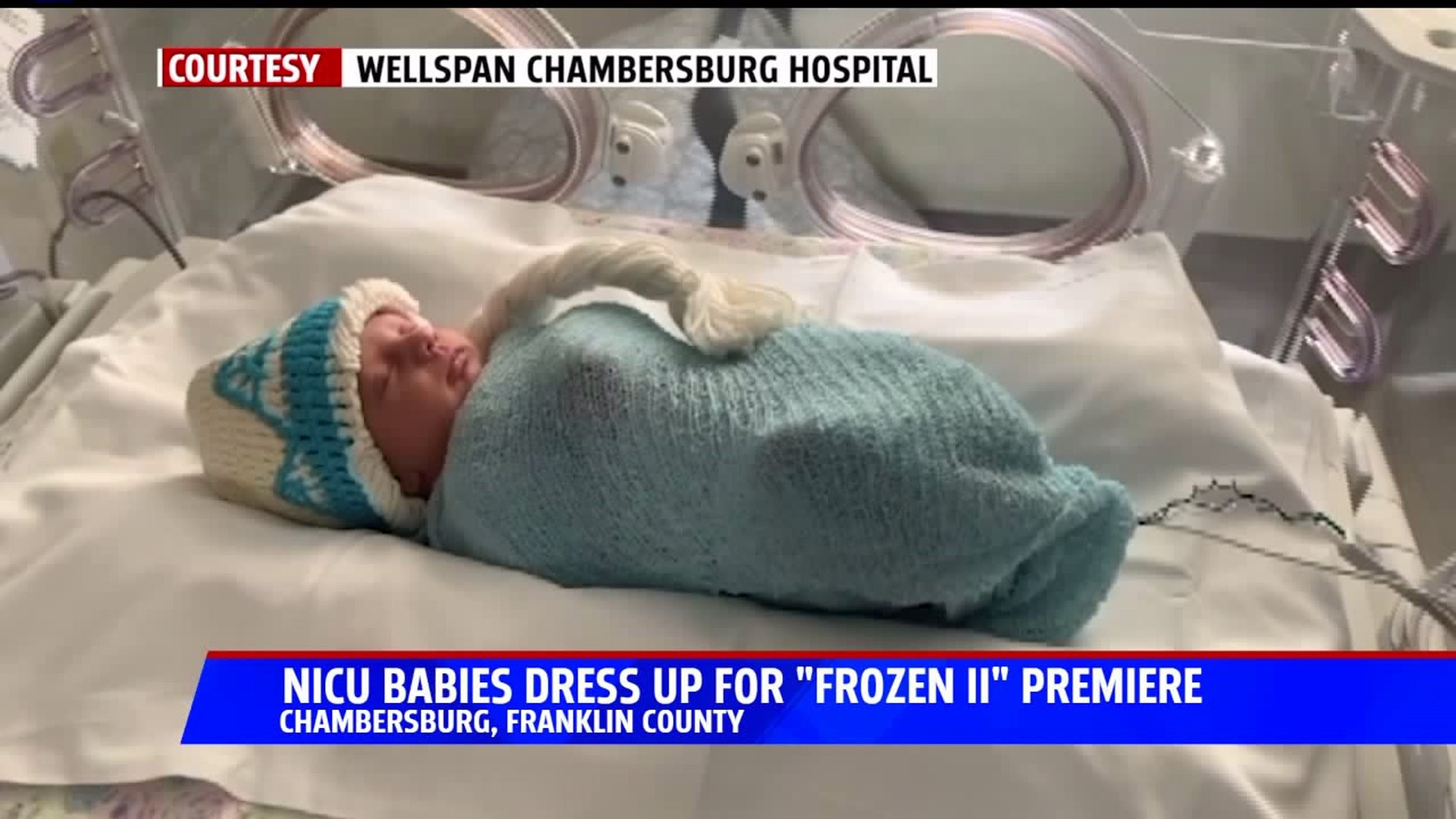 NICU babies dress up for Frozen II premiere