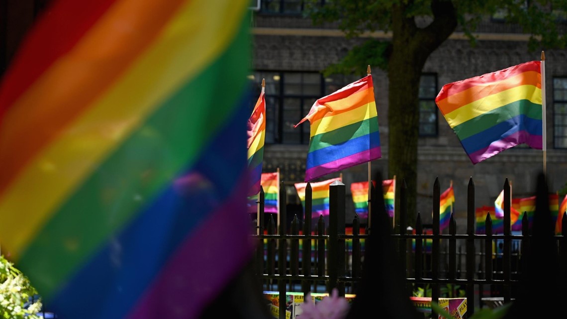 Pride flag raising in Lancaster