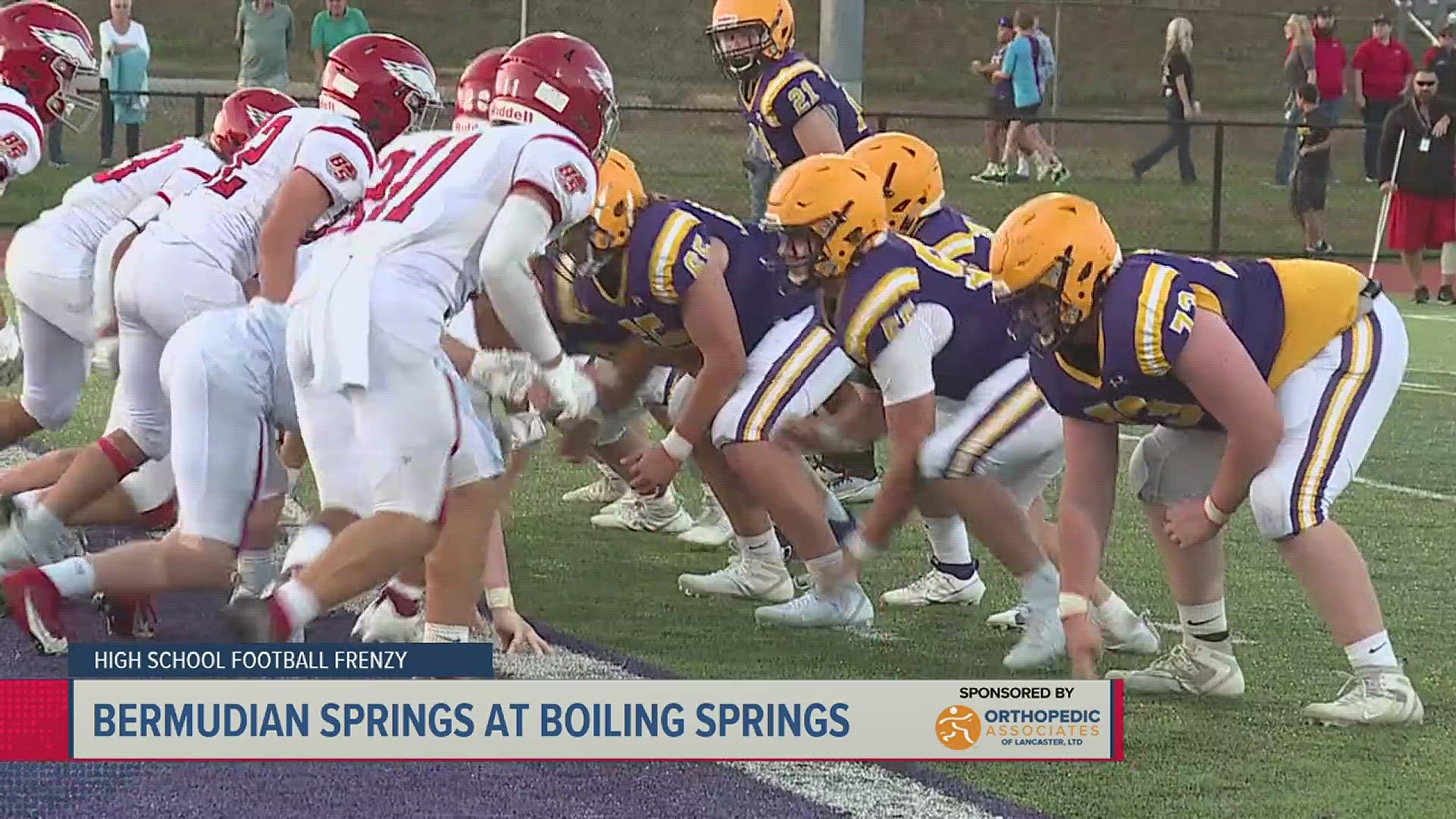 South Western against Northern York during the first round of football  playoffs