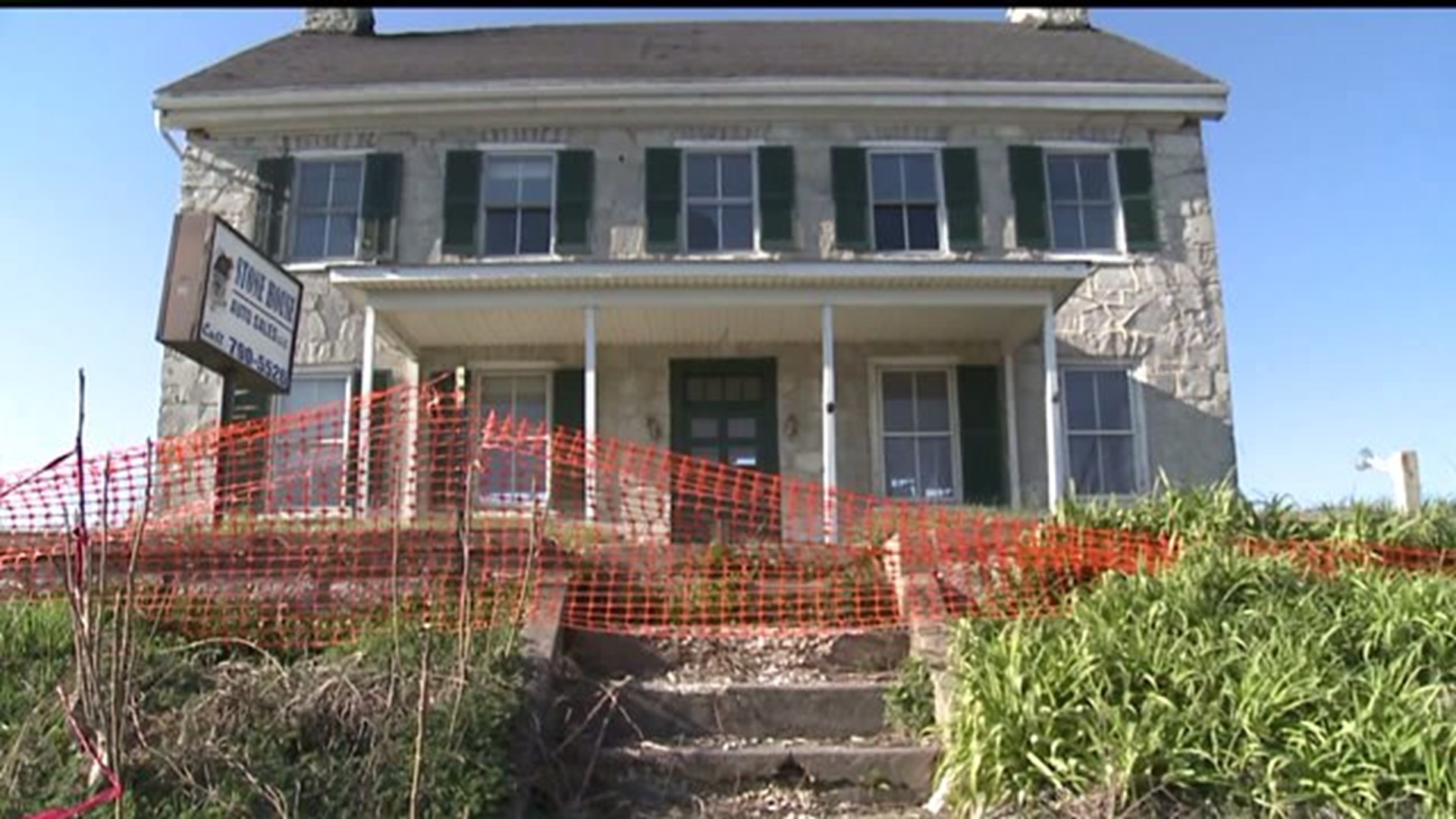 Work begins on securing what`s left of James Bell Tavern in Cumberland County