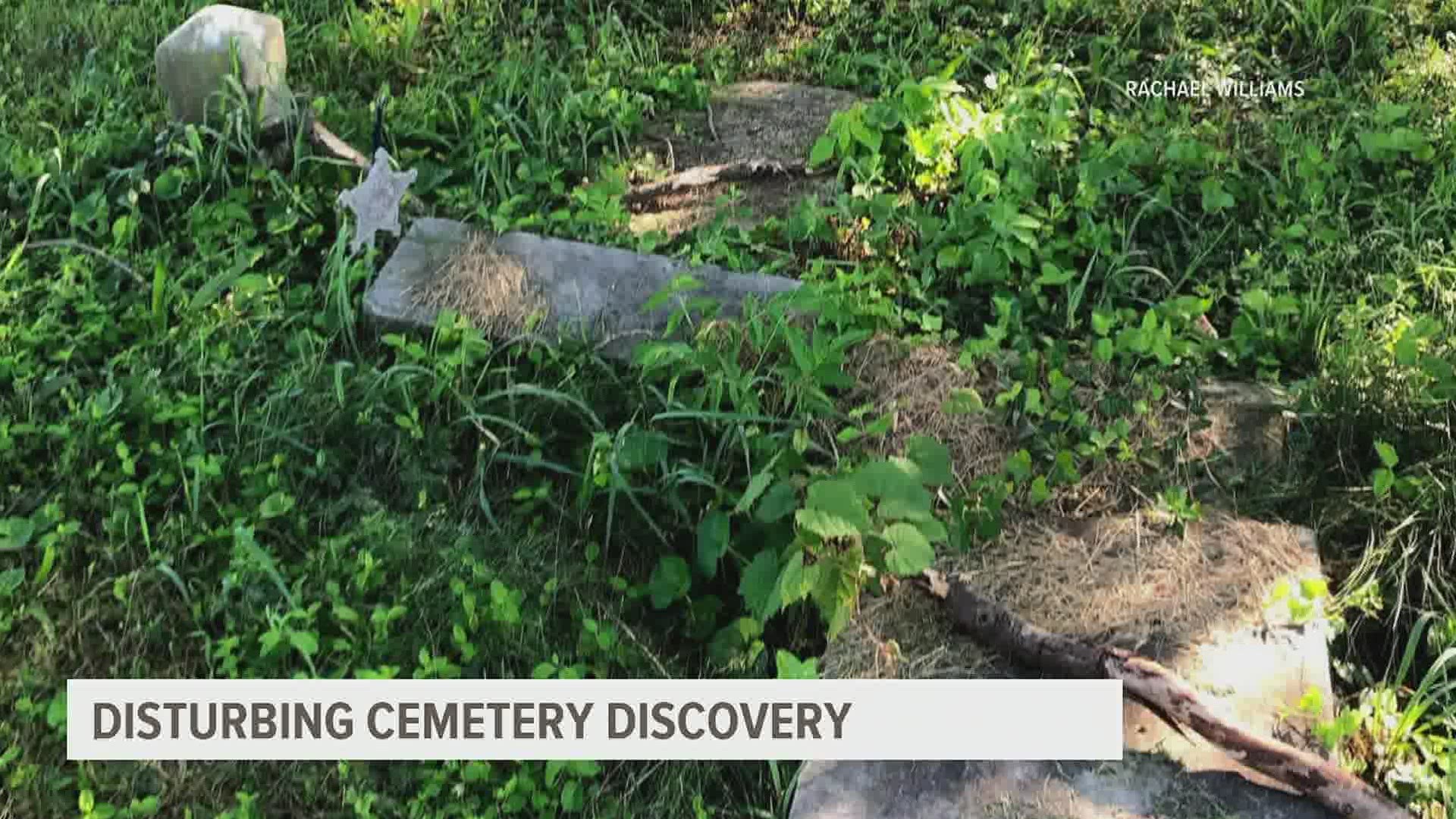 One woman visiting from New York, disturbed and and shocked at what she found at the historic Lincoln Cemetery in Dauphin County.