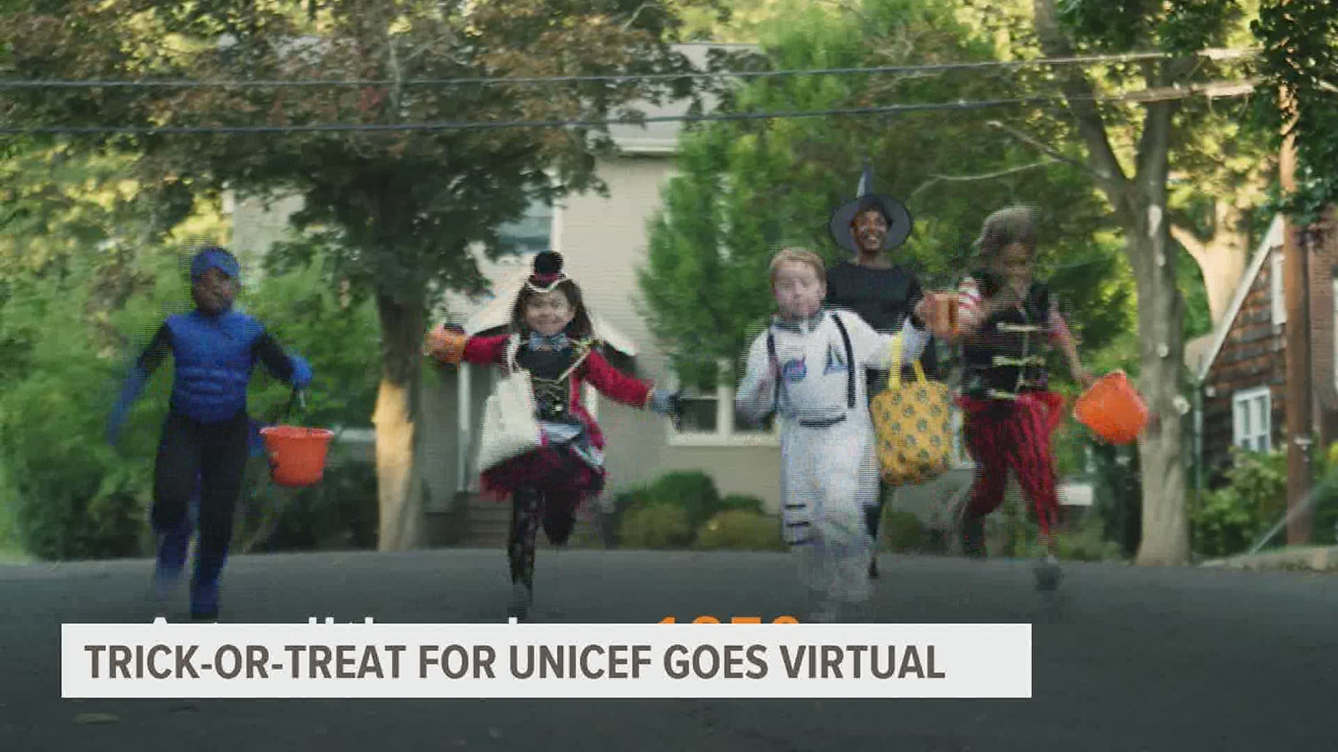 Trick-or-treat for UNICEF goes virtual