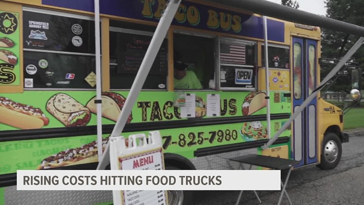 Rising costs of food and fuel hitting food truck owners