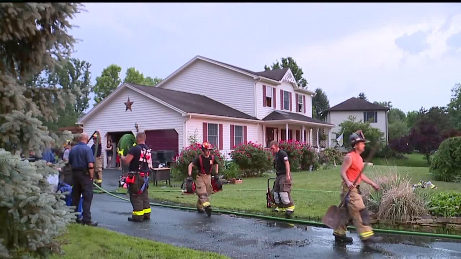 Fire in Adams Co. displaces five people