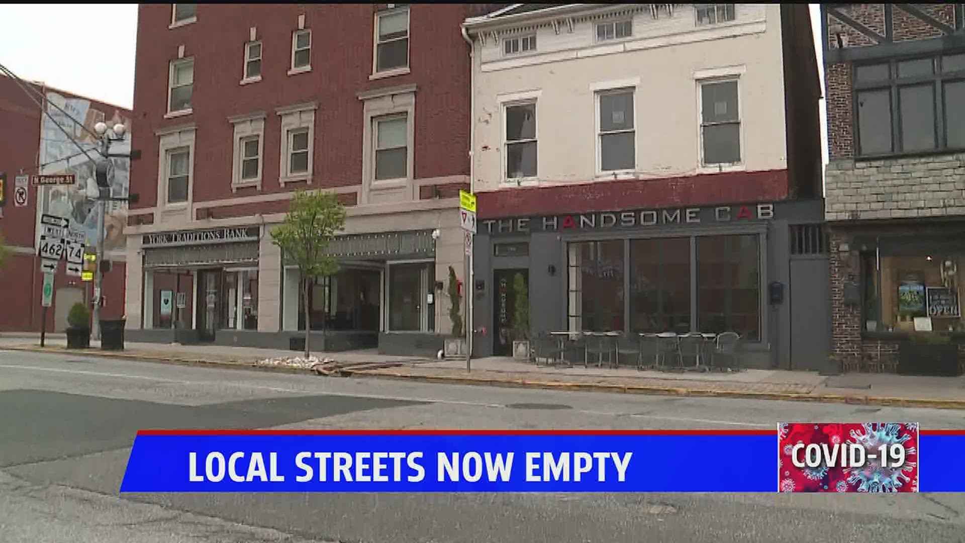 With the entire Commonwealth of Pennsylvania under a stay-at-home order, city streets once bustling with life and activity are now eerily empty.