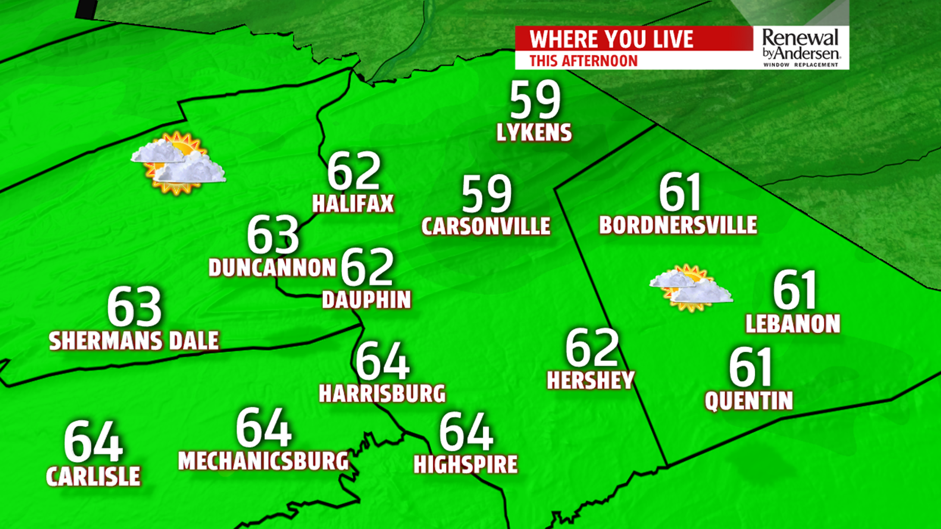 Even milder for Thursday with temperatures in the 60s under a mixture ...