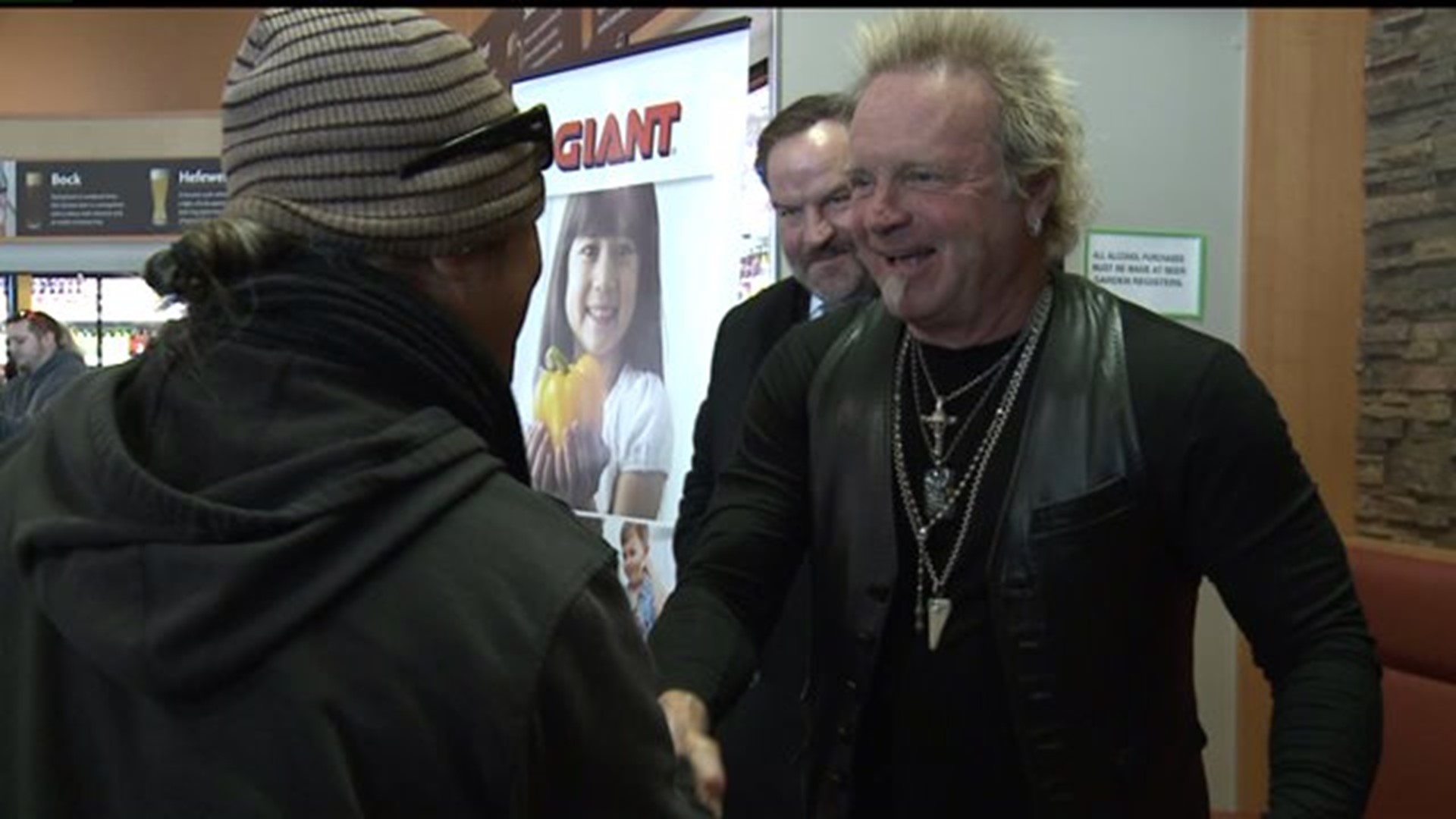 Aerosmith Drummer Joey Krammer Stops by Local Giant