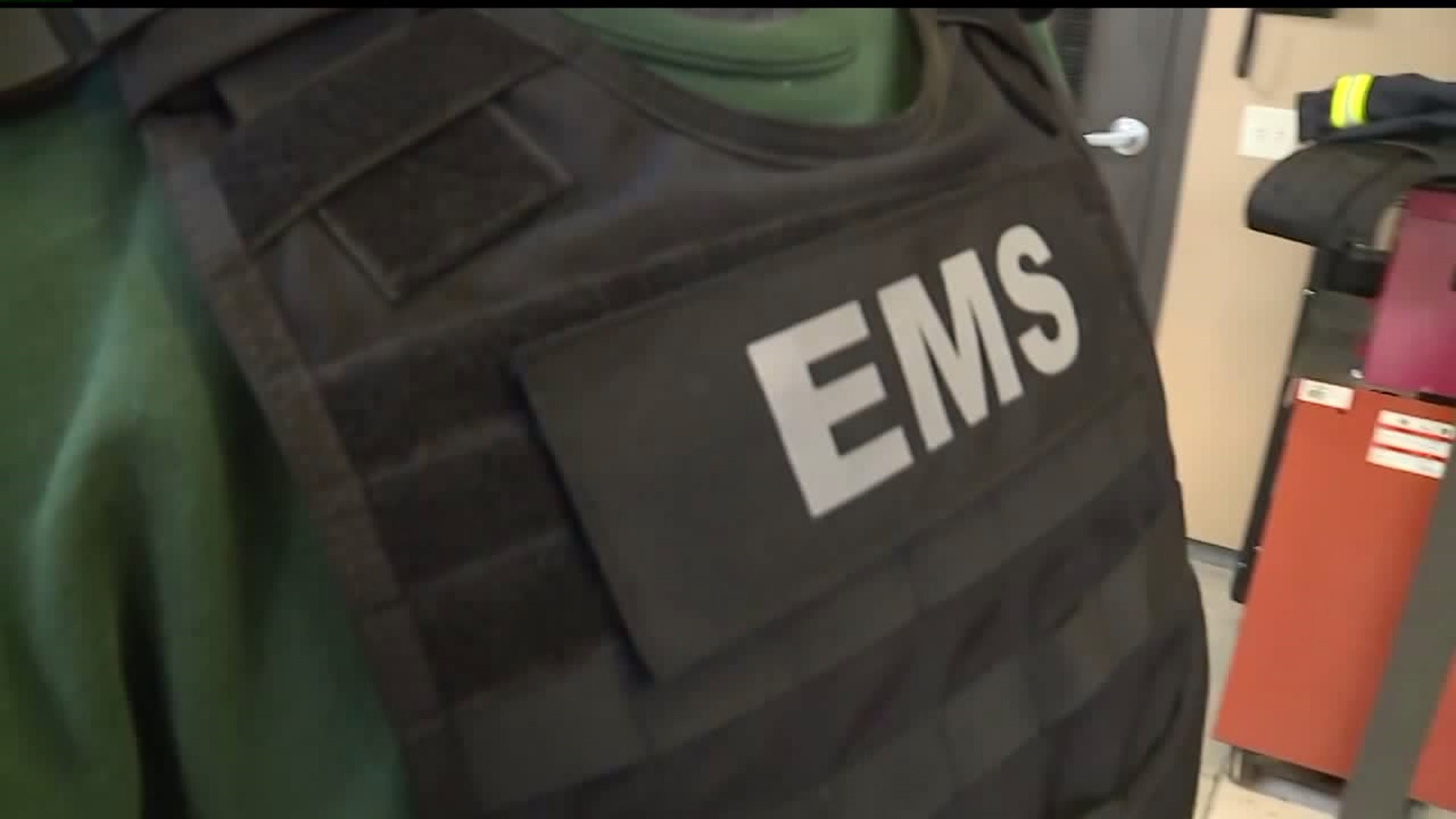 Yellow Breeches EMS using bullet and knife resistant vests