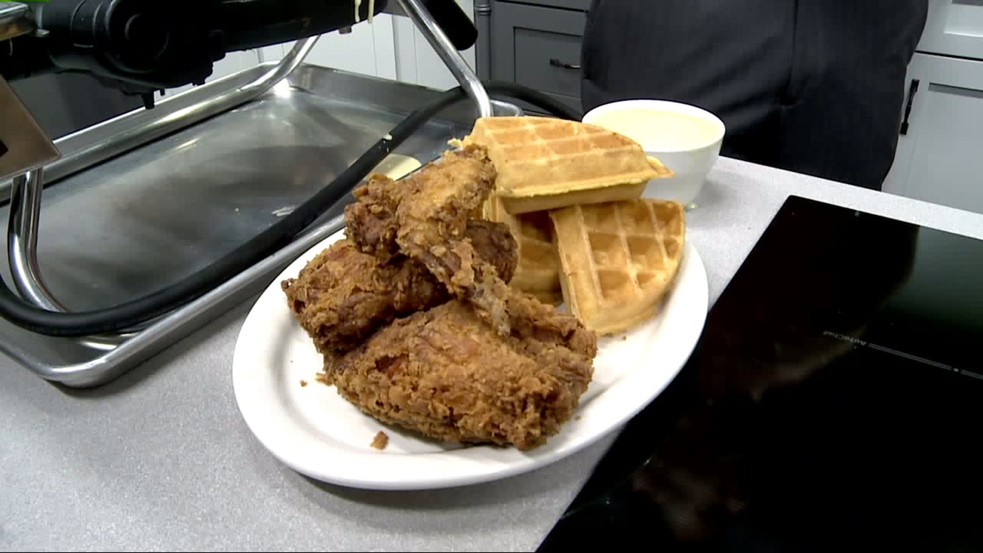 Metro Diner stops by the FOX43 Kitchen for International Waffle Day