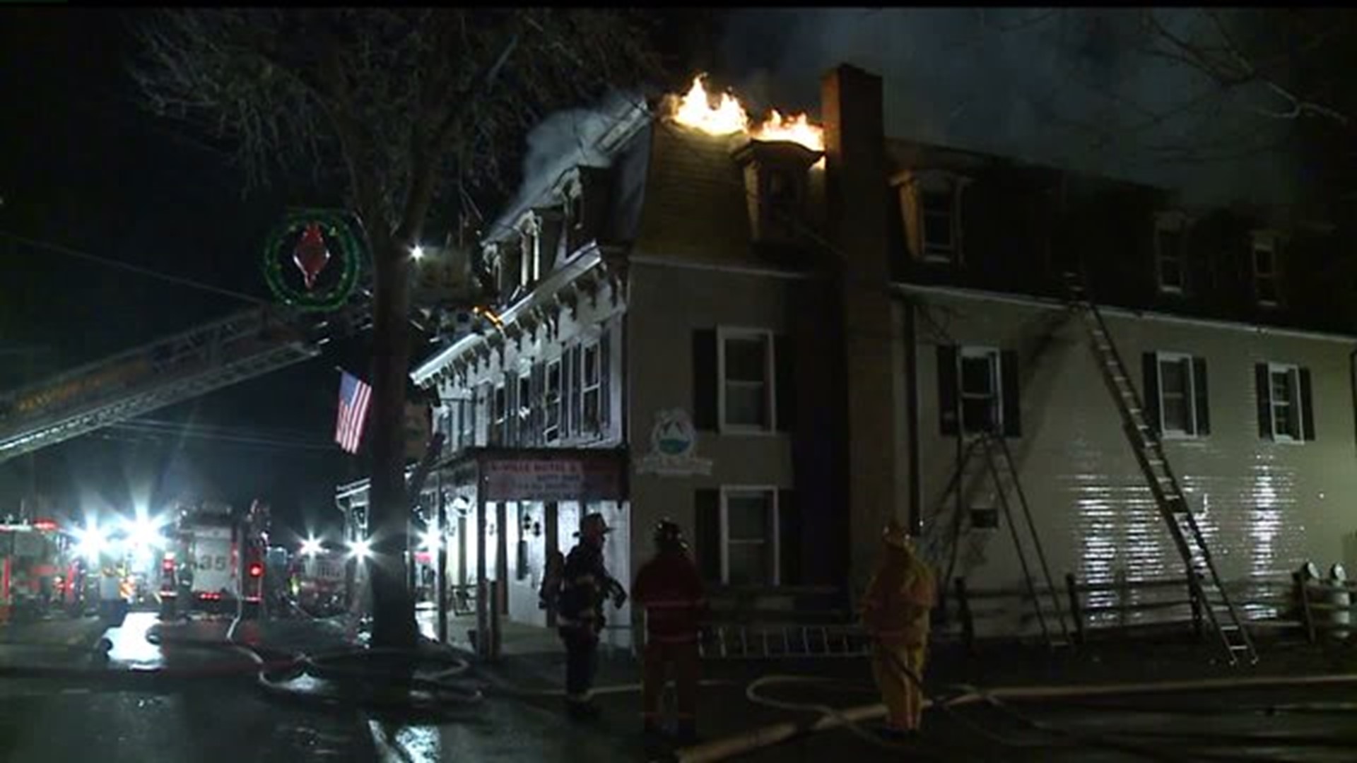 Overnight fire breaks out at Lebanon County hotel