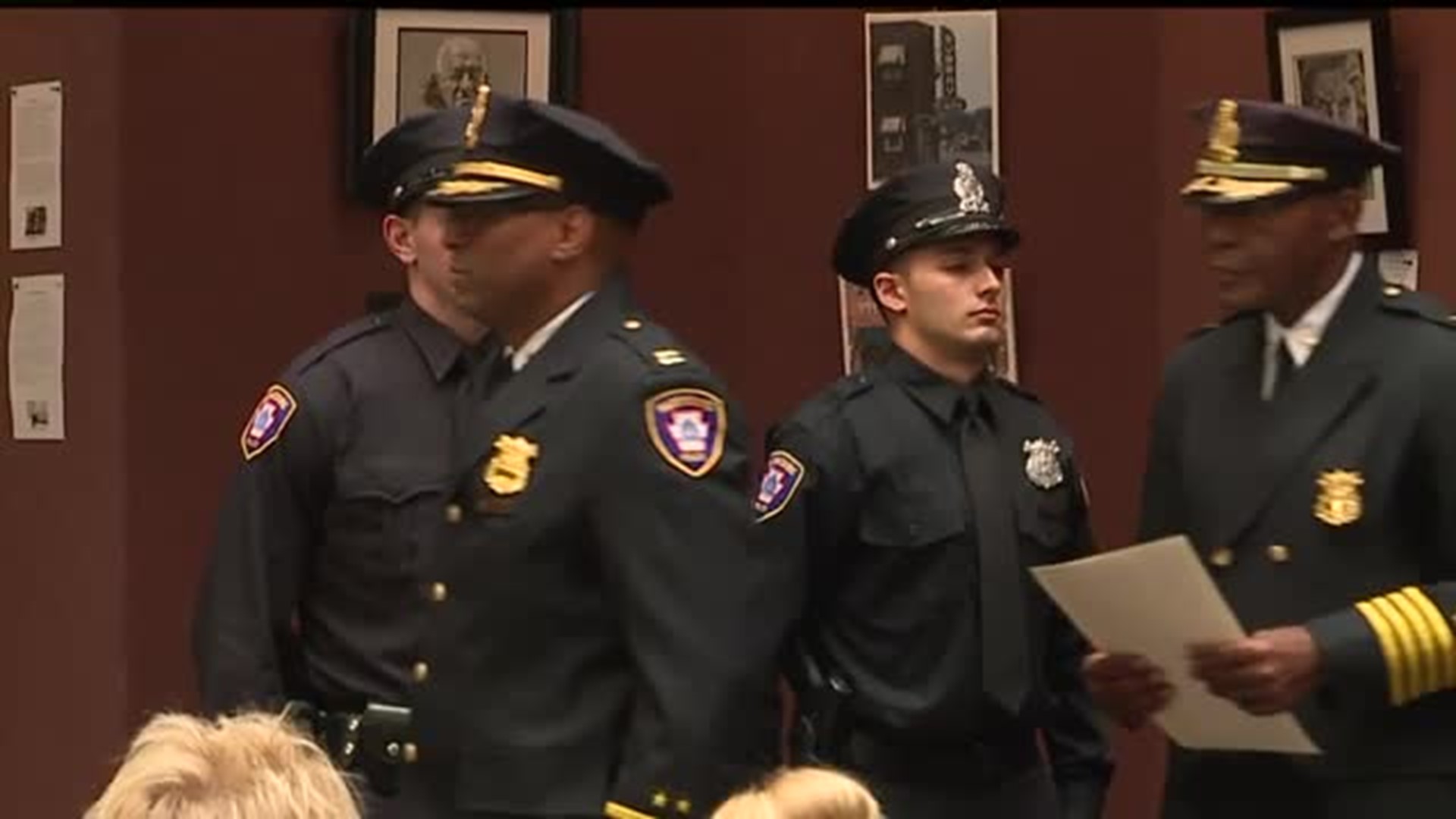 Award ceremony for Harrisburg Police Officers