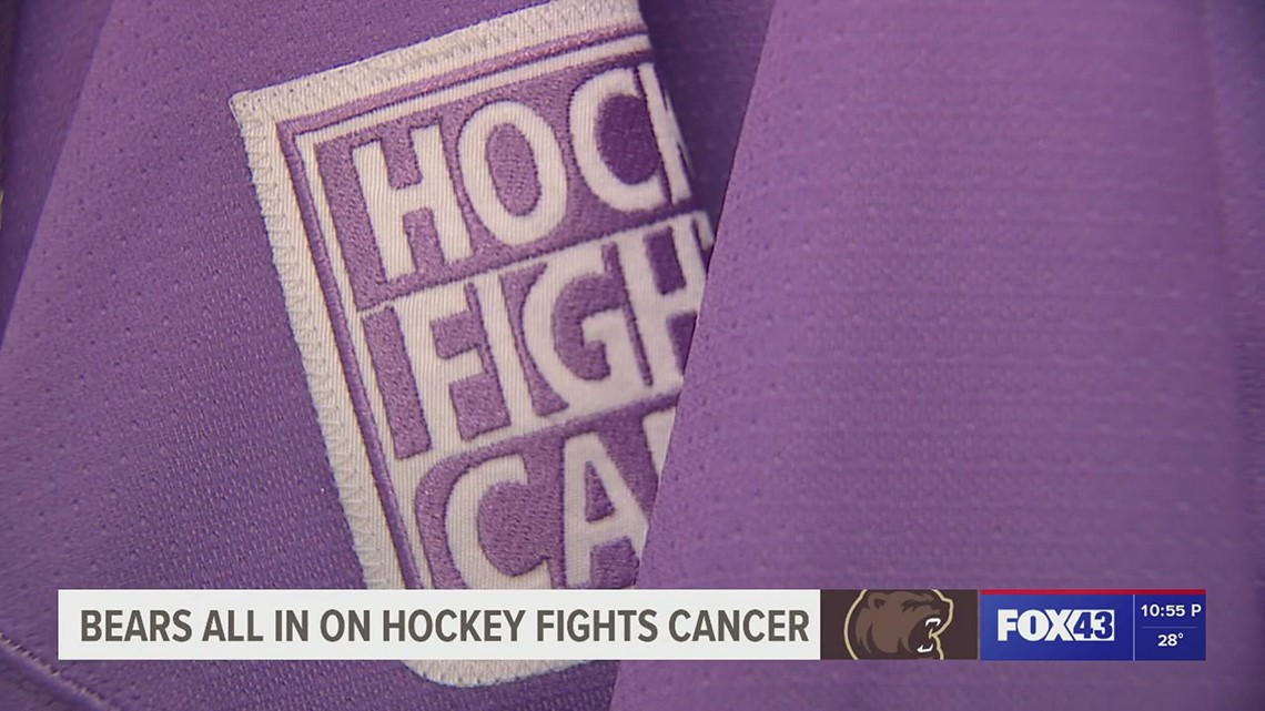 Hershey Bears Defeat Hartford in SO on Hockey Fights Cancer Night