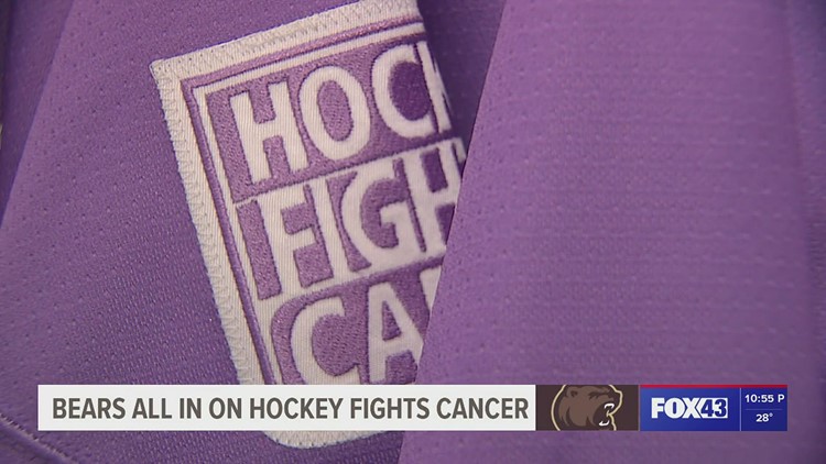 Hershey Bears organization goes extra mile on Hockey Fights Cancer Night