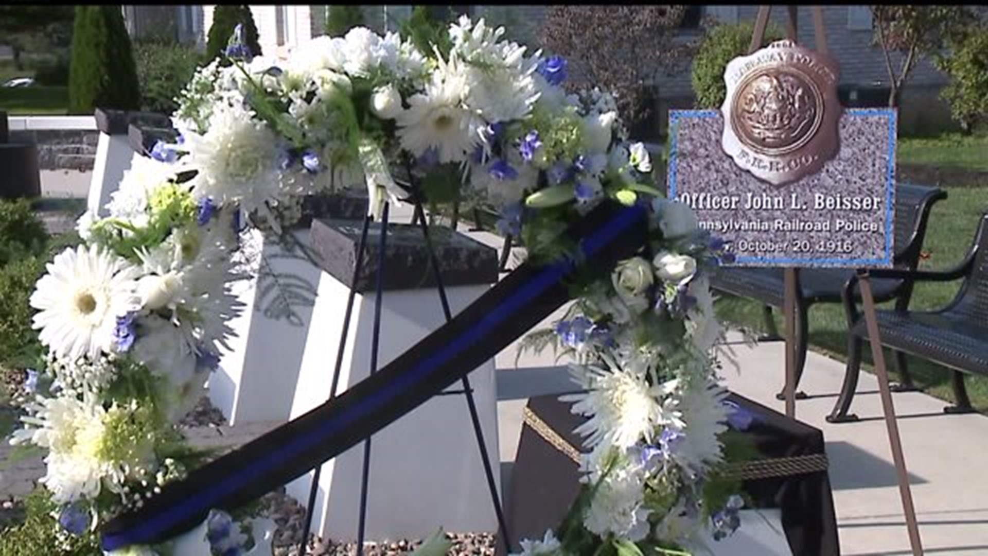 Name dedication at the `Line of Duty Deaths` in Cumberland County