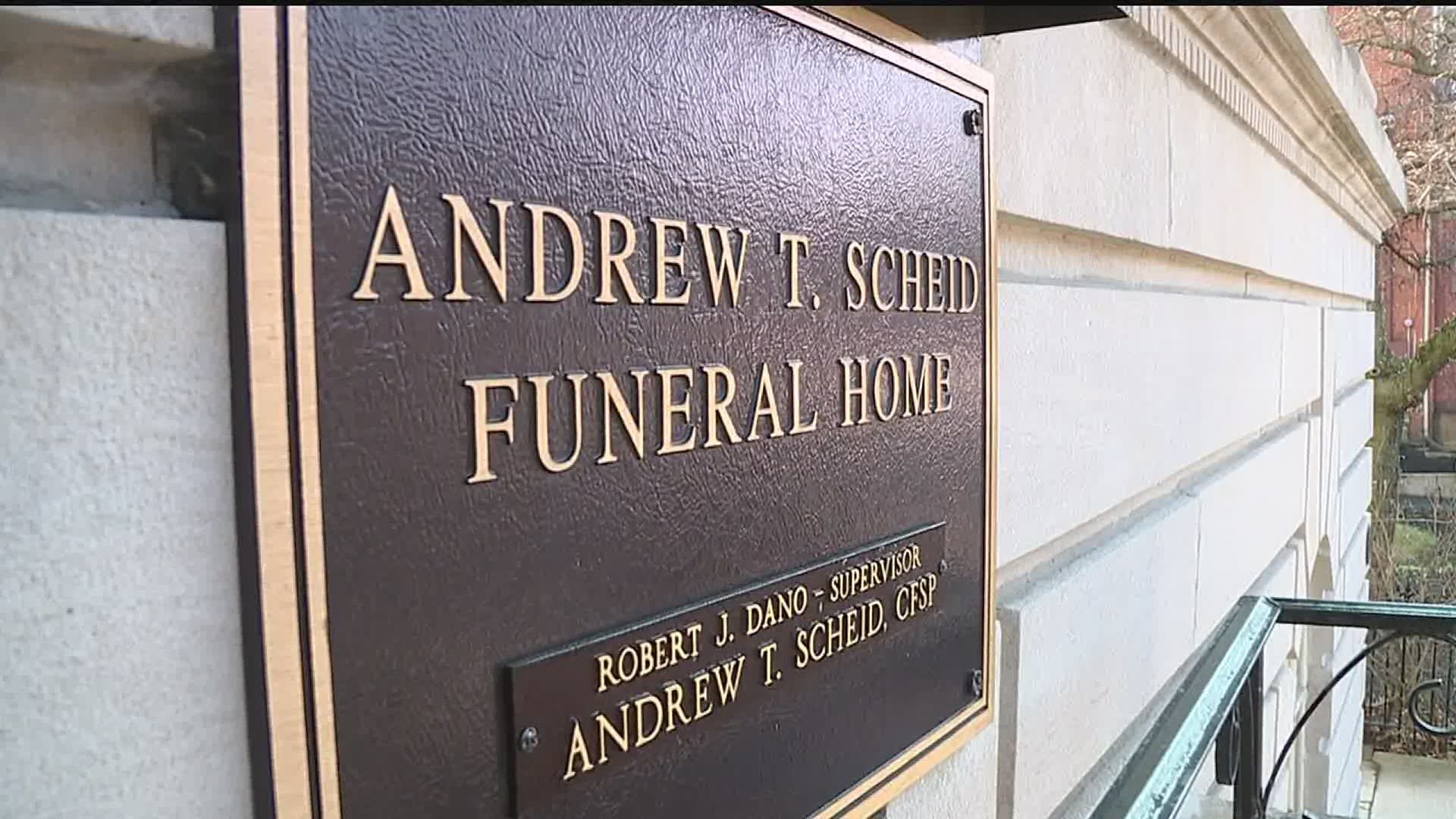 Andrew T. Scheid failed to show up for a hearing Friday morning.
