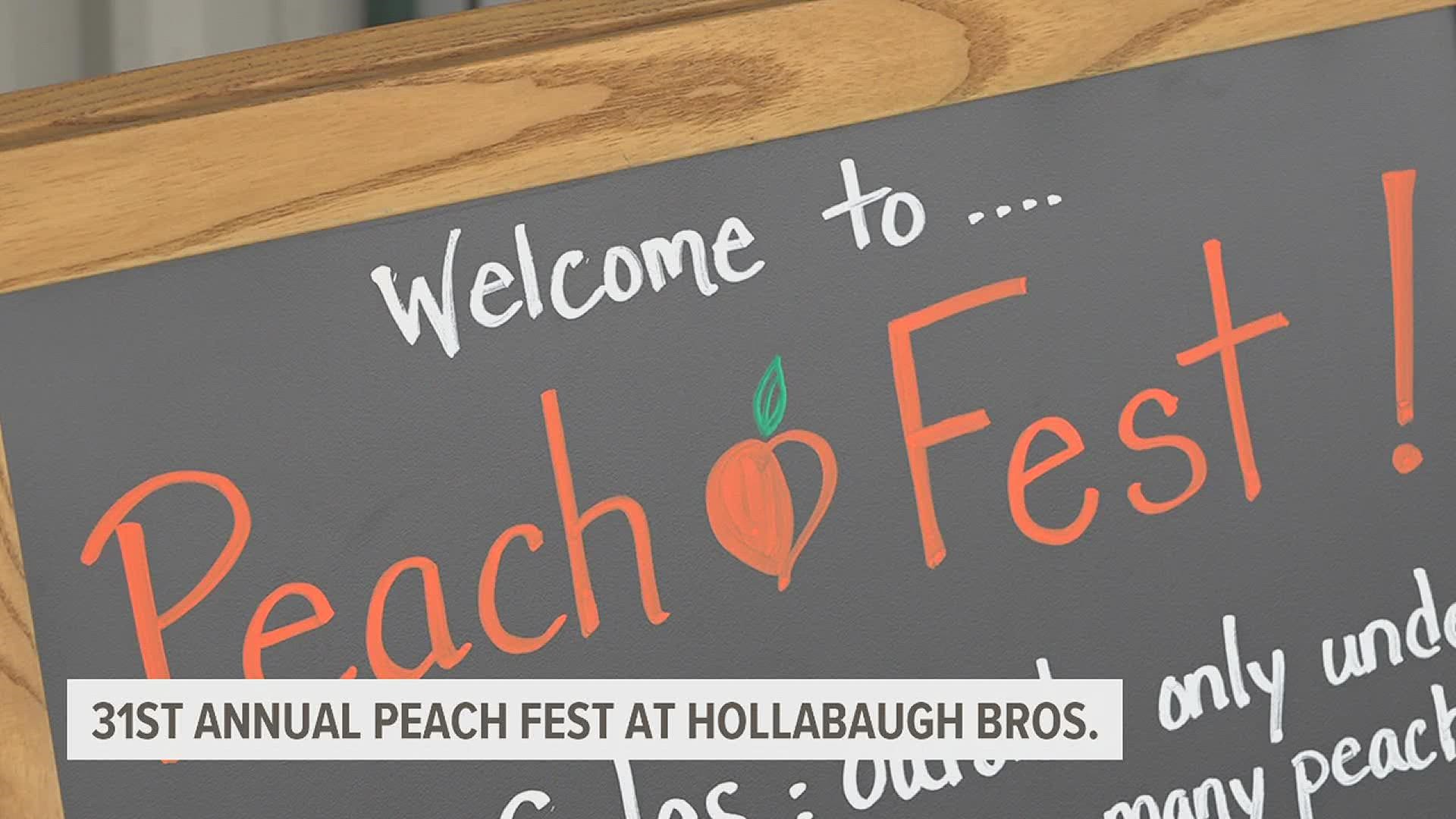 The Hollabaugh Bros. Farm held its annual Peach Festival this past weekend after it had to cancel last year due to the COVID-19 pandemic.