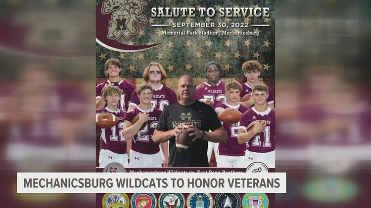 Mechanicsburg High School football team to honor veteran's at its 'Salute to Service' game