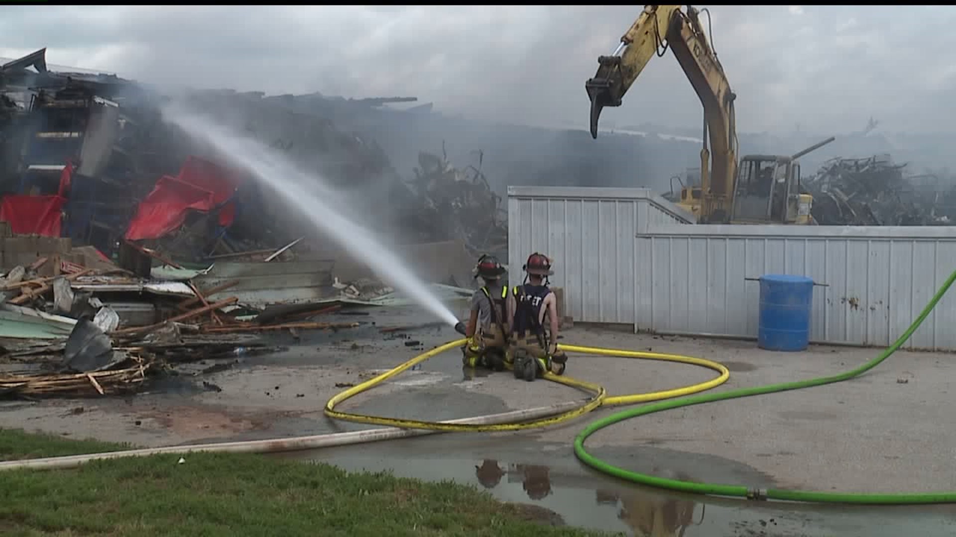 Crews spend hours battling chicken barn fire in Adams County