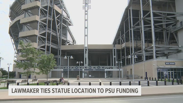 PA lawmaker introduces amendment that would tie Penn State's funding to disclosure of Joe Paterno's statue location, condition