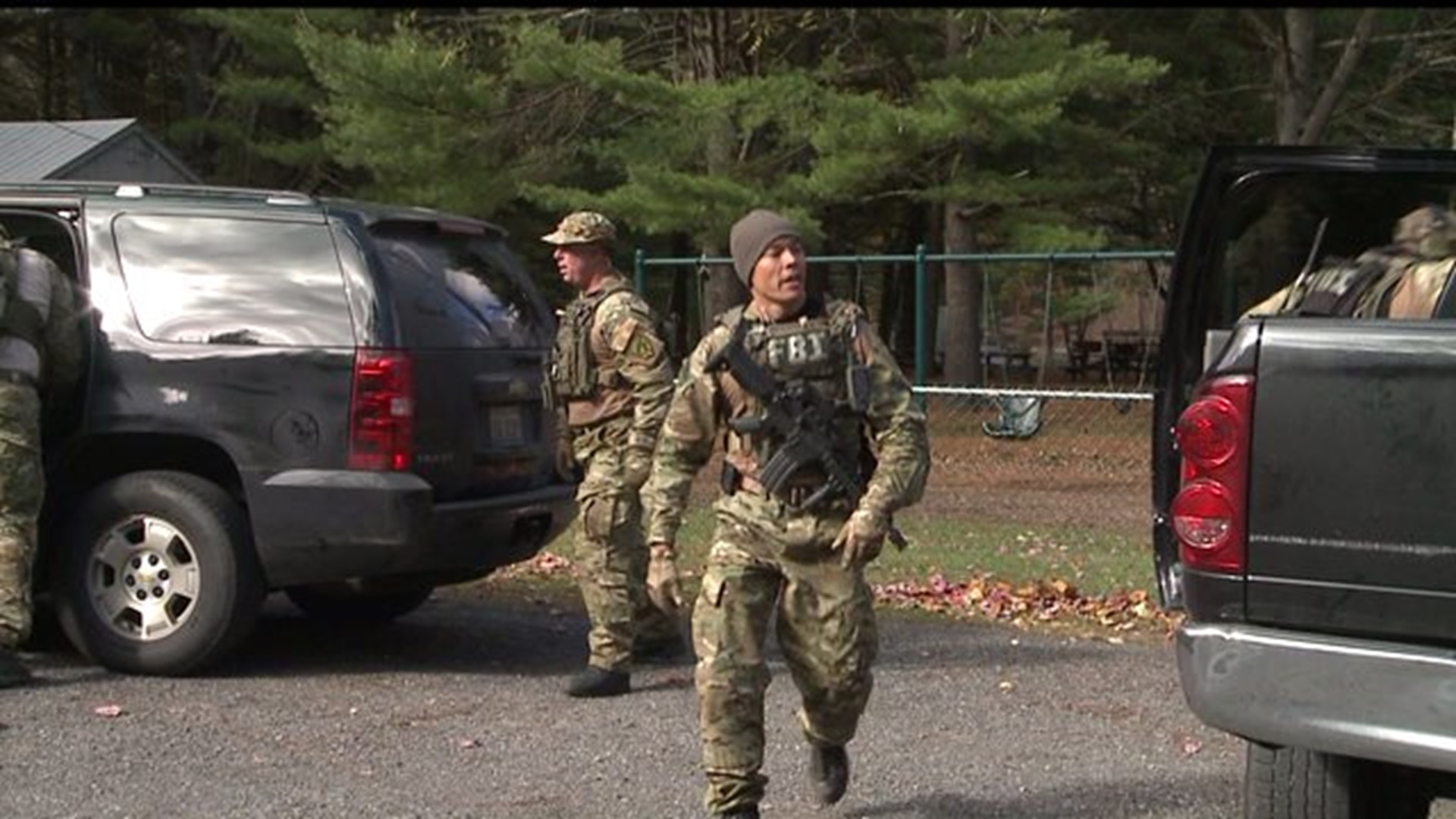 Eric Frein search continues around school