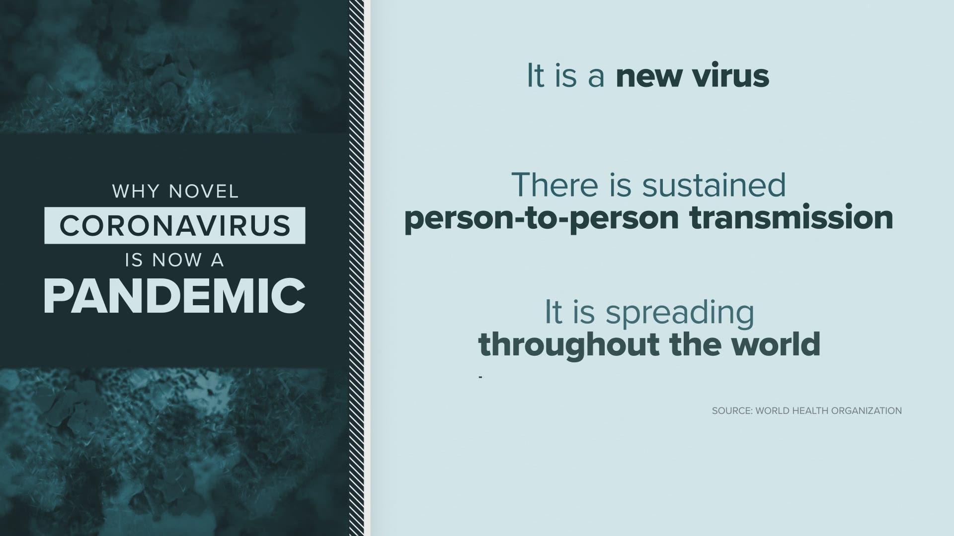 Here's why the World Health Organization recently categorized coronavirus as a pandemic