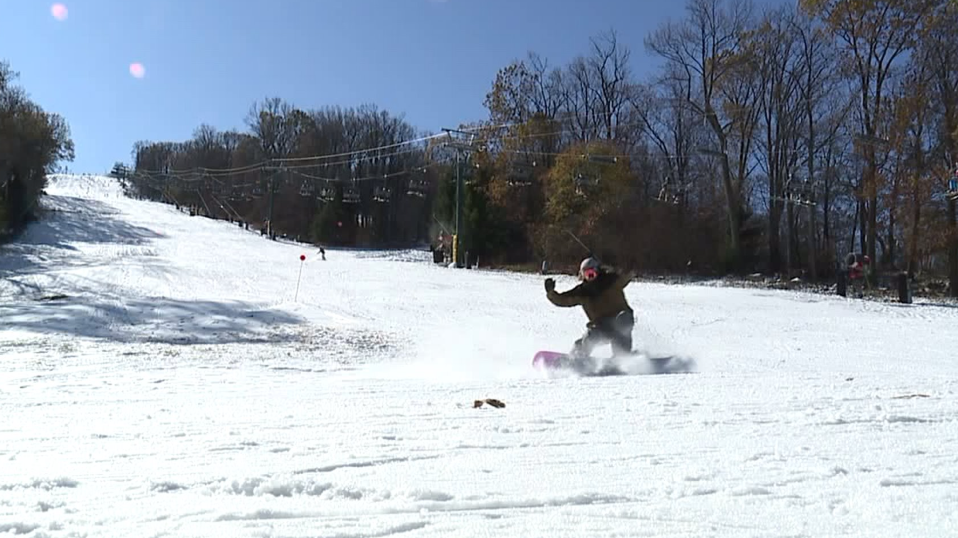 Roundtop Ski Resort opens for skiing and snowboarding