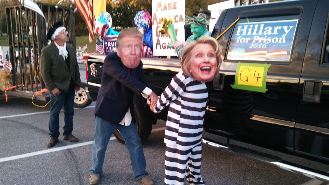 Video Red Lion Halloween float depicts Hillary Clinton in jail